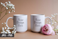 Floral Cozy Mug Mockup PSD Product Image 1