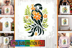 BRIGHT PNG Sublimation Magic, Flower Animals Product Image 1