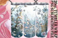 15x Spring Flower Field Tumbler Wrap 20oz Bundle PNG Product Image 7