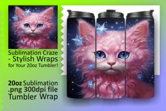 Tumbler Joy with Feline Friends: Sublimation Magic Product Image 1