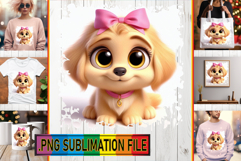 Elegant PNG TSHIRT Gift Ideas, 3D Dog Product Image 1
