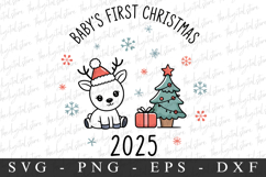 Baby&#039;s First Christmas 2025 Svg | Christmas svg Product Image 1