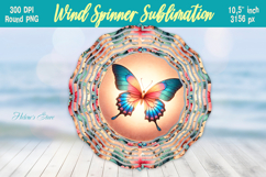Cute butterfly windspinner |Summer Wind spinner sublimation Product Image 1