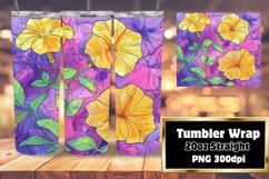 Vibrant Flower Patterns for 20oz Tumbler Wrap Designs Product Image 1