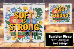 SOPHISTICATED 20oz Tumbler PNG , Flower Quote Product Image 1