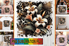 Cheerful PNG Art for TSHIRTS, Leopard Prints Product Image 1