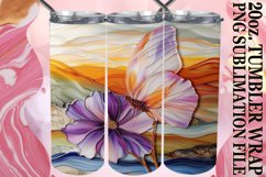 Sparkly Butterfly Pattern for 20oz Sublimation Product Image 1