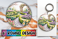 Joyful Sublimation Circle Designs PNG, Spring Product Image 1