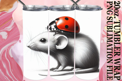 Whimsical Delight 20oz tumbler wrap, Cute Animals Product Image 1