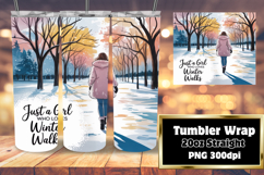 RADIANT 20oz Tumbler Graphic for Gifts , Just A Girl Product Image 1