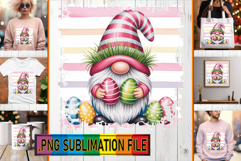 Joyful Sublimation TSHIRT Designs, Easter Gnomes Product Image 1