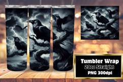 BEAUTIFUL 20oz Sublimation Tumbler Template , Horror Hallowe Product Image 1