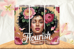Black Girl Magic Black Woman Positive mind 20oz Tumbler wrap Product Image 1