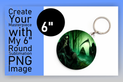 Stylish Circle PNG Sublimation Design , Horror Halloween Product Image 1