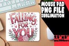 Cheerful Mouse Pad Sublimation Style, Valentines Product Image 1