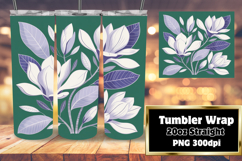 BEAUTY 20oz Tumbler Template for DIY , Flowers Product Image 1
