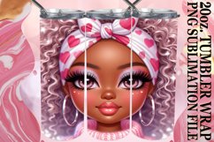 Sweet vibes 20oz tumbler wrap, Love Girl Product Image 1