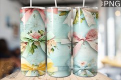Spring Fling Bow Tumbler Wrap -High Quality 300 Dpi Product Image 1