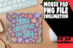 Joyful Mouse Mat Design Sublimation, Girl Quote Product Image 1