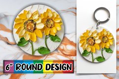 Blossom Serenity: Circle Design PNG Sublimation Product Image 1