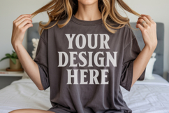 Dark Chocolate Gildan 18500 Hoodie Sweatshirt Mockup, 185 mo Product Image 1