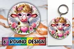 Enchanted Circle Keychain PNG, Valentines Product Image 1
