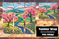 Lively 3D Summer Landscape Wrap Design Product Image 1