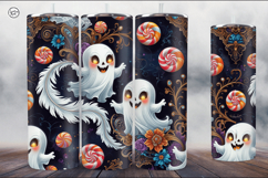 4 Ghost Tumbler Wrap Sublimations, 20 oz Product Image 4