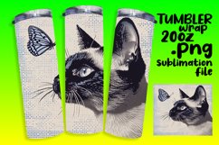 Meow Marvels: Sublimation Tumblers with Feline Fun Product Image 1