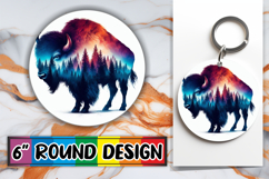 Blissful Round Coasters for Gifts, Animals Art Product Image 1