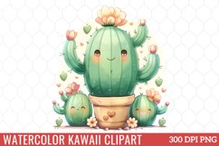 Watercolor Kawaii Clipart Product Image 1