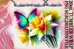 RADIANT ENCOUNTERS 20oz TUMBLER WRAP, Butterfly Product Image 1