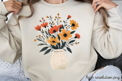 Mothers Day Folk Art Sublimation PNG Product Image 1