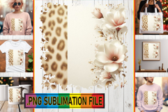 Elegant Tote Bag Gift Ideas PNG, Leopard Prints Product Image 1
