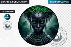 Mythological Female demon clipart, demoness spirit PNG Product Image 1
