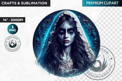 La Llorona Mythological Female demon clipart,Evil spirit Product Image 1