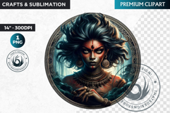 Mythological Female demon clipart, demoness spirit PNG Product Image 1