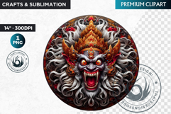 Mythological Female demon clipart, demoness spirit PNG Product Image 1