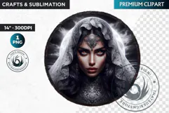 Aisha Kandisha Female demon clipart, demoness spirit PNG Product Image 1