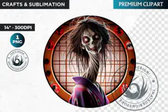 Mythological Female demon clipart, demoness spirit PNG Product Image 1