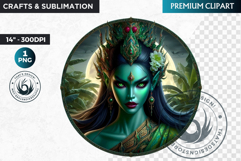 Mythological Female demon clipart, demoness spirit PNG Product Image 1