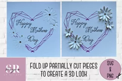 3D Mother’s Day heart card | Paper cutting | Mother’s Day Product Image 5