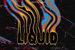 Vibrant, liquid-like font design on a cracked Product Image 1