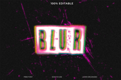 Vibrant Blur Text Graphic, Perfect for Design Resources Product Image 1