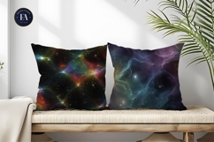 Galaxy Texture Futuristic Rainbow Stars Digital Paper Product Image 2