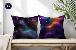 Galaxy Texture Futuristic Rainbow Stars Digital Paper Product Image 2