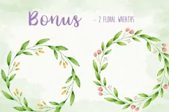 Watercolor Woodland Animals 2 Clipart Graphics Product Image 5