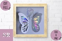3D Fairy| Paper cutting | pop up Fairy SVG Product Image 1