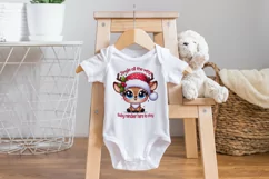 First Baby Christmas, cute reindeer Sublimation PNG. Product Image 2
