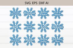 Snowflake Bundle Svg, Winter svg, Christmas Decor svg Product Image 1